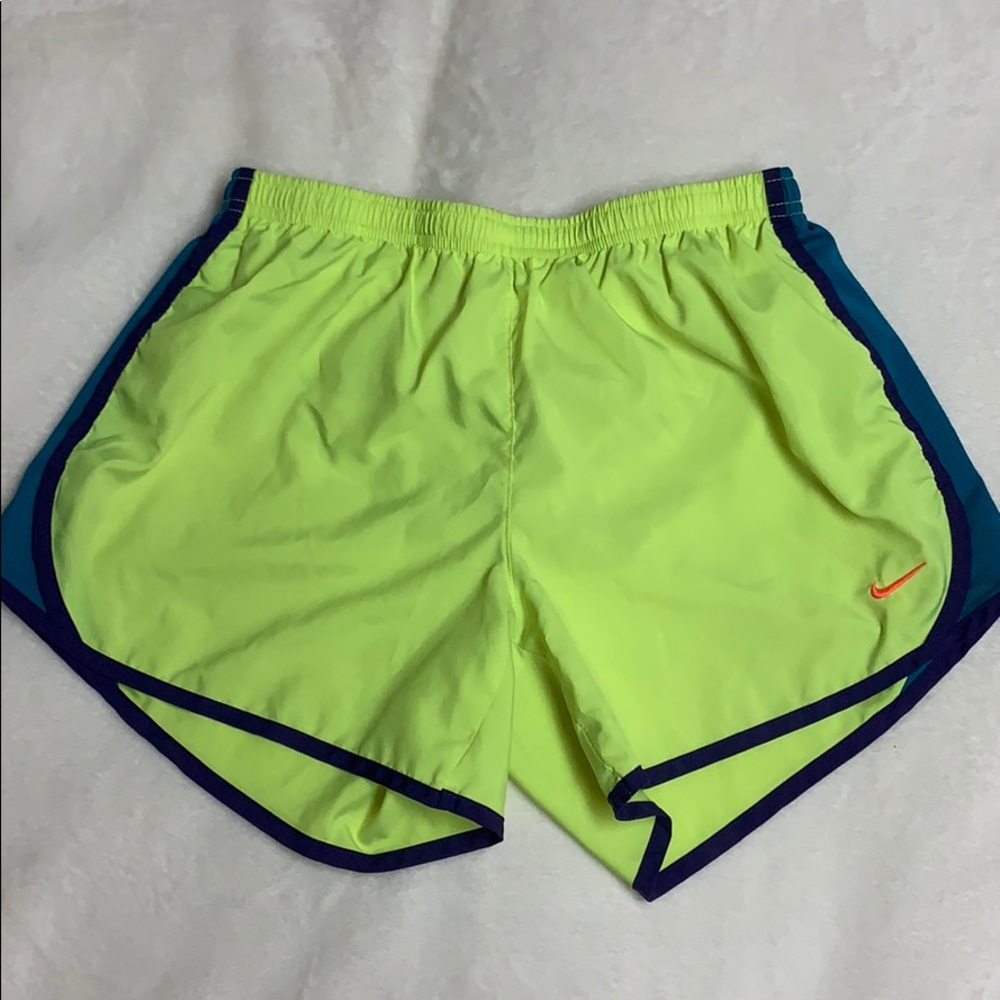 Neon Nike Running Shorts Girls XL